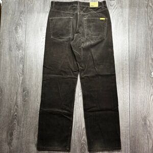 Freshjive Vintage Corduroy Pants Mens 32 Brown Streetwear Button Fly Straight Le